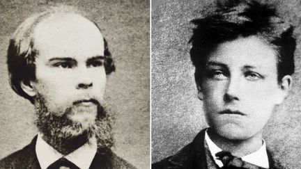 Verlaine en 1872, Rimbaud en 1871
 (Archives-Zephyr / Leemage / AFP)