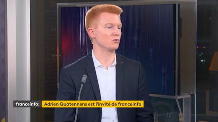 Adrien Quatennens, député LFI du Nord, invité du 19H50 franceinfo, mercredi 17 février 2021. (FRANCEINFO)