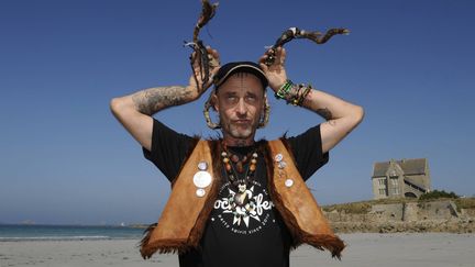 Loran, guitariste et chanteur du groupe "Les Ramoneurs de Menhirs"
 (PHOTOPQR/OUEST FRANCE)