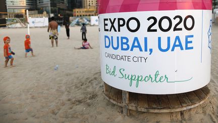 Un événement pour faire la promotion de l'Exposition universelle à Dubaï (Emirats arabes unis), le 20 octobre 2013. (AHMED JADALLAH / REUTERS)