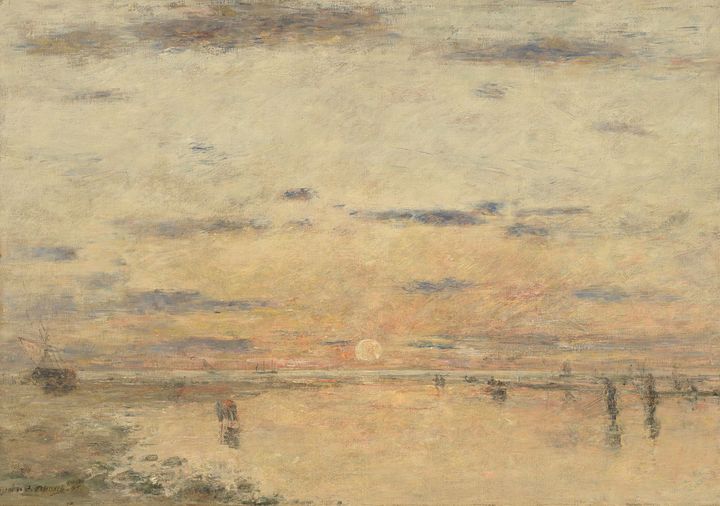 Eugène Boudin, "Le Havre : Coucher de soleil sur la mer", 1885, Potsdam, Hasso Plattner Collection (© Hasso Plattner Collection / Recom Art, Berlin)