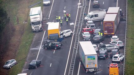 Un carambolage a fait au moins cinq morts en Vendée, dans la matinée du mardi 20 décembre. (MAXPPP)