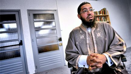 Mahjoub Mahjoubi, the imam of Bagnols-sur-Cèze (Gard), in December 2023. (MIKAEL ANISSET / MAXPPP)