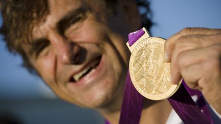 Alessandro Zanardi, médaillé d'or en handbike (LEON NEAL / AFP)