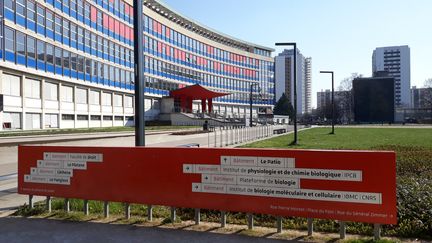 Le campus et la fac de droit à Strasbourg, vide en raison du confinement. (CORINNE FUGLER / RADIO FRANCE)