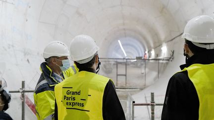 Un nouvel accident grave s'est produit le 25 mai 2022 sur un chantier du Grand Paris Express (illustration). (TONY HAGE/MAXPPP)