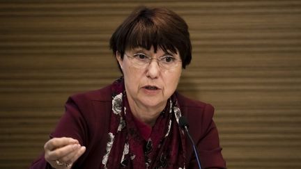 Catherine Arenou, maire de Chanteloup-les-Vignes (Yvelines) et première vice-présidente de l’Association des maires Ville et banlieue, le 1er mai 2018. (VINCENT ISORE / MAXPPP)