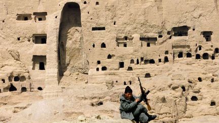 A Bamiyan, en Afghanistan, sur le site où les bouddhas géants ont été détruits en 2001 (avril 2002)
 (Murad Sezer / AP / SIPA)