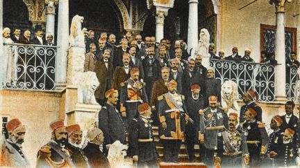 Le bey au Palais du Bardo à Tunis, dans les années 1910 (MARY EVANS / SIPA)