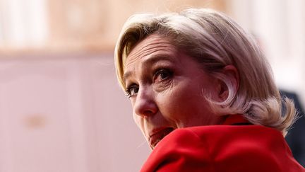 Marine Le Pen, députée du Pas-de-Calais, le 24 juin 2024 à Paris. (MOHAMMED BADRA / MAXPPP)