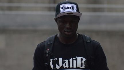 Mamoudou Gassama arrive à la préfecture de Seine-Saint-Denis à Bobigny, le 29 mai 2018. (ALPHACIT NEWIM / CROWDSPARK)