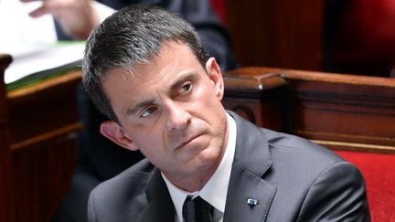 Le Premier ministre, Manuel Valls, le 10 juin 2015 &agrave; l'Assembl&eacute;e nationale. (BERTRAND GUAY / AFP)