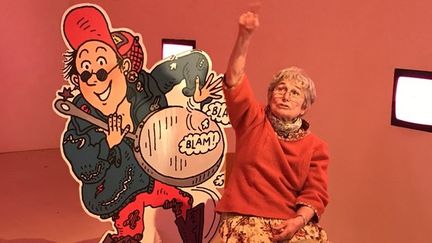 Bernadette Després, la dessinatrice de de "Tom-Tom et Nana", au Festival d’Angoulême.&nbsp; (LAURENCE HOUOT / CULTUREBOX)