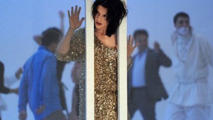 Juliette Binoche dans "Mademoiselle Julie" mis en scène par Frederich Fisbach, à Avignon, le 6/7/2011 (AFP/Gérard Julien)