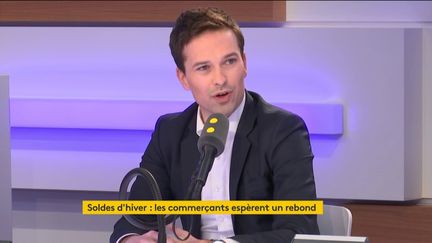 Yohann Petiot, directeur général de l’Alliance du commerce, le 9 janvier 2019 sur franceinfo. (FRANCEINFO / RADIOFRANCE)