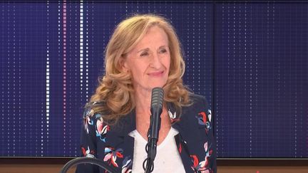 Nicole Belloubet,&nbsp;Garde des Sceaux et ministre de la Justice, était l'invitée du "8h30&nbsp;franceinfo", vendredi 12 juin 2020. (FRANCEINFO / RADIOFRANCE)