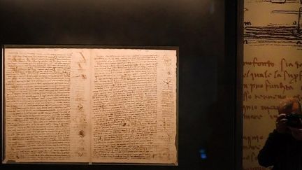 Le Codex Leicester de Léonard de Vinci
 (Tiziana FABI / AFP)