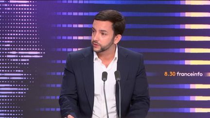 Jean-Philippe Tanguy, député du Rassemblement national, invité de franceinfo, le 12 octobre 2023. (FRANCEINFO / RADIOFRANCE)