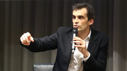 Raphaël Enthoven, philosophe&nbsp;aux Rendez-vous des entrepreneurs à la CCI d'Amiens (Somme), le 12 mars 2018. (MAXPPP)