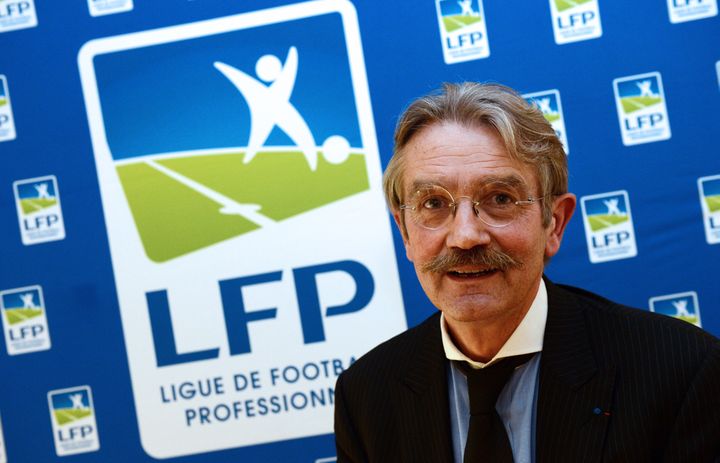 Frédéric Thiriez, président de la Ligue de football professionnel de 2002 à 2016, le 12 octobre 2012 à Paris. (FRANCK FIFE / AFP)