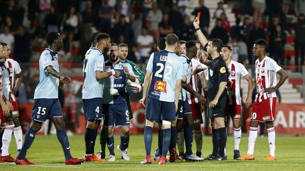 Le SC Bastiais solidaire de son voisin ajaccien après les incidents face au Havre dimanche (PASCAL POCHARD-CASABIANCA / AFP)