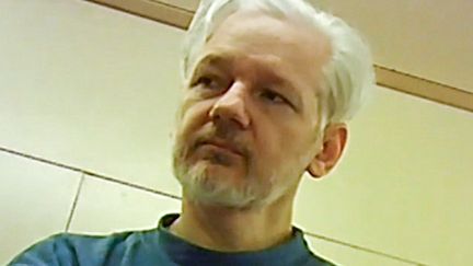 Julian Assange est détenu à la prison de Belmarsh, à Londres, depuis qu'il a été extrait de l'ambassade d'Equateur, le 11 avril 2019. (RUPTLY / SPUTNIK / AFP)