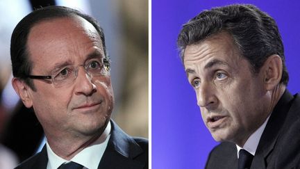 Fran&ccedil;ois Hollande et Nicolas Sarkozy. (KENZO TRIBOUILLARD / AFP)