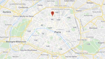 L'homme&nbsp;a foncé dans les terrasses situées dans le quartier des Abbesses dans le 18e arrondissement de Paris.&nbsp; (GOOGLE MAPS)