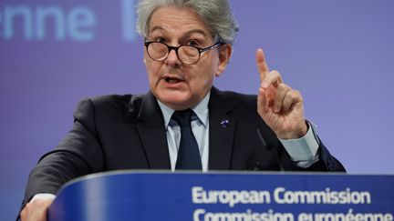 Thierry Breton, ancien commissaire européen au marché intérieur. (OLIVIER MATTHYS / EPA)