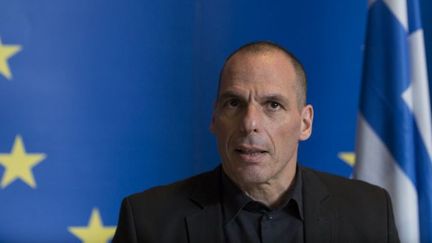 Yannis Varoufakis, le ministre grec de l'Economie, le 18 juin 2015, à l'issue de l'Eurogroupe.