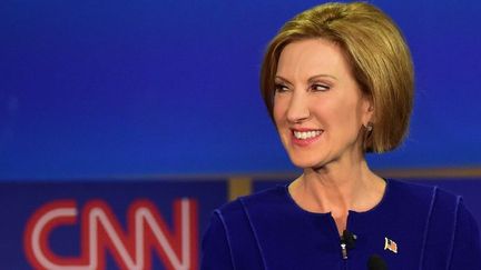 Carly Fiorina, le 16 septembre 2015, lors du deuxième débat des candidats à l'investiture républicaine pour la présidentielle 2016.
 (AFP PHOTO / FREDERIC J. BROWN)