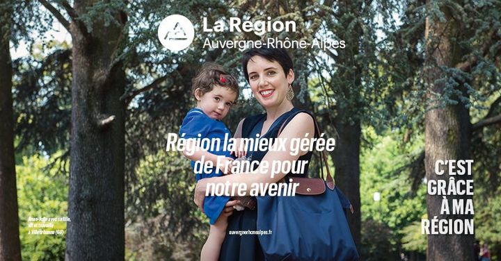 Une publicité de la région Auvergne-Rhône-Alpes. (REGION AUVERGNE-RHONE-ALPES)