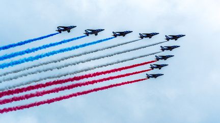 Armée : week-end de fête pour les 70 ans de la patrouille de France (MAEVA DESTOMBES / HANS LUCAS / AFP)