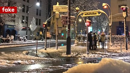 Neige&nbsp;dans les rues parisiennes (RADIO FRANCE / XAVIER MEUNIER)