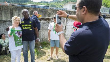 Tony Iwobi, lors d'un événement de La Ligue à Pontida (Italie), en juin 2015. (COSIMO ATTANASIO/SIPA / GETTY IMAGES)