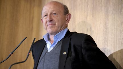 Jean-Luc Bennahmias, lors d'un débat à la CPME (Confédération des petites et moyennes entreprises), à Paris, le 11 janvier 2017.&nbsp; (ERIC PIERMONT / AFP)