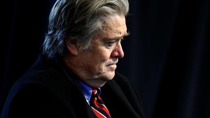 Steve Bannon,&nbsp;conseiller stratégique de Donald Trump, dans le Michigan (Etats-Unis), le 15 mars 2017.&nbsp; (JONATHAN ERNST / REUTERS)