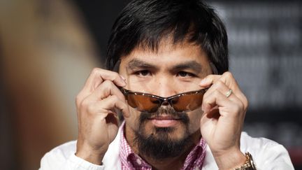 Manny Pacquiao, le 9 juin 2012 à Las Vegas (Etats-Unis). (STEVE MARCUS / REUTERS)