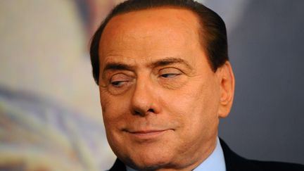 Silvio Berlusconi &agrave; Rome, le 16 f&eacute;vrier 2011. (CHRISTOPHE SIMON / AFP)