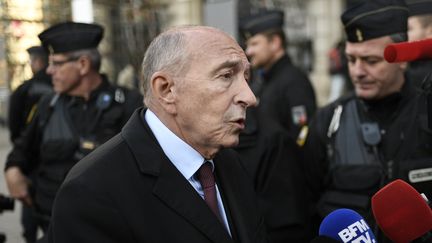 Gérard Collomb, le ministre de l'Intérieur, à Paris, le 31 octobre 2017. (STEPHANE DE SAKUTIN / AFP)