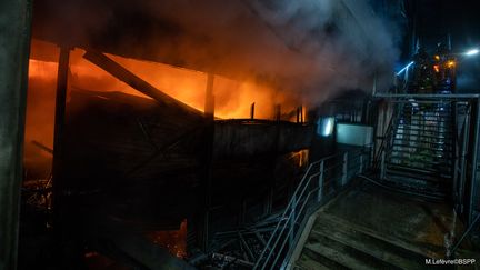 Au total ce sont plus de 130 pompiers qui ont été déployés sur cette intervention (MICKAËL LEFEVRE©BSPP)