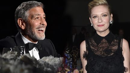 George Clooney et Kirsten Dunst
 (Frazer Harrison / GETTY IMAGES NORTH AMERICA / AFP  (Geoge Clooney) et Nicholas Hunt / GETTY IMAGES NORTH AMERICA / AFP)