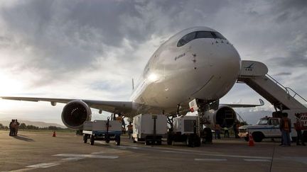 Un A350 en test d'altitude en Bolivie. (Airbus)