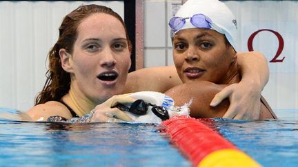 Camille Muffat et Coralie Balmy (CHRISTOPHE SIMON / AFP)