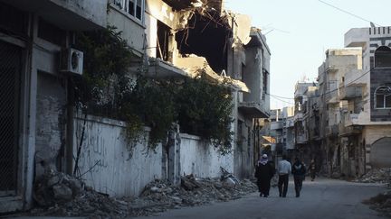 Le centre-ville de Homs en Syrie, le 15 mars 2014.&nbsp; (YAZAN HOMSY / REUTERS)