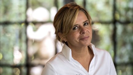 Christelle Brua,&nbsp;cheffe pâtissière de l'Élysée et nouvelle jurée dans l'émission du Meilleur patissier sur M6. (CHRISTOPHE ARCHAMBAULT / AFP)