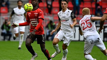 Eduardo Camavinga a inscrit son deuxième but en Ligue 1 dans sa carrière contre Montpellier. (DAMIEN MEYER / AFP)