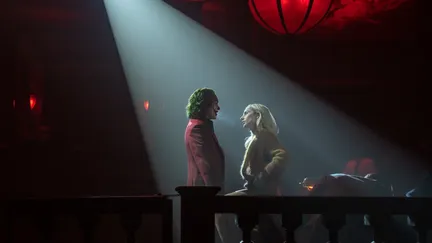 Photo from the film "Joker: Folie à Deux" with Joaquin Phoenix and Lady Gaga (WARNER BROS. ENTERTAINMENT. INC)