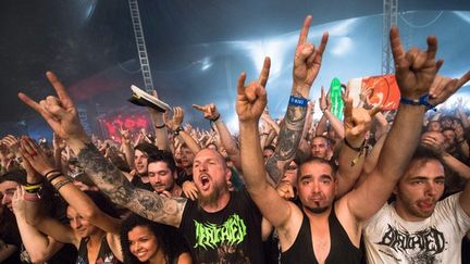 Festivaliers du Hellfest
 (maxppp)