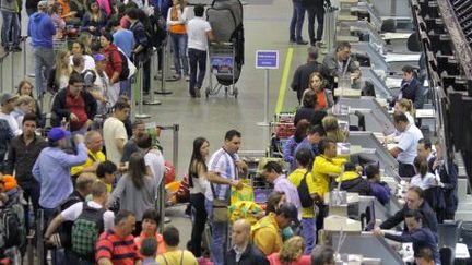 Aéroport de Guarulhos, à San Paulo, au sud-est du Brésil, le 3 juillet 2014. ( CRISTIANO NOVAIS / CPN / Estadao Conteúdo)